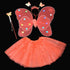 halloween Costumes for girl Cosplay Fairy Princess Butterfly Wings +Headband+Tutu Skirt - menochic